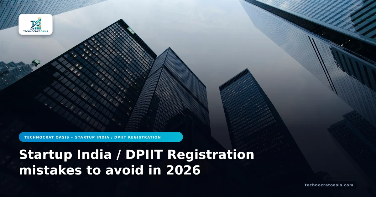 Startup India / DPIIT Registration mistakes to avoid in 2026