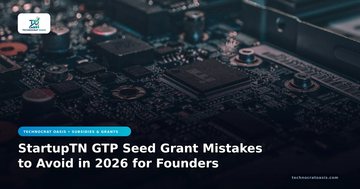 StartupTN GTP Seed Grant Mistakes to Avoid in 2026 for Founders