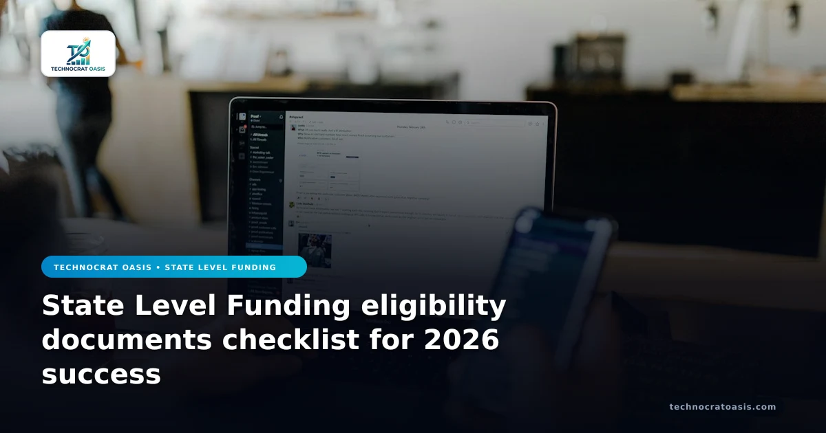 State Level Funding eligibility documents checklist for 2026 success