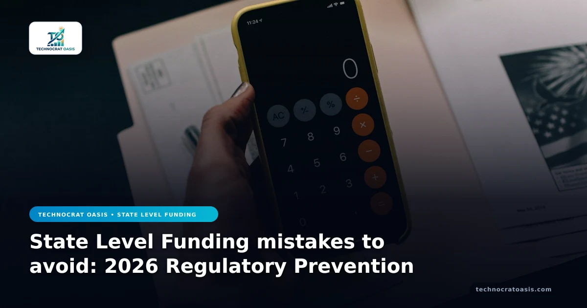 State Level Funding mistakes to avoid: 2026 Regulatory Prevention