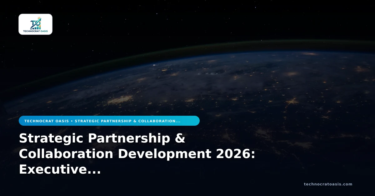 Strategic Partnership & Collaboration Development 2026: Executive Execution Playbook for Scaling Success