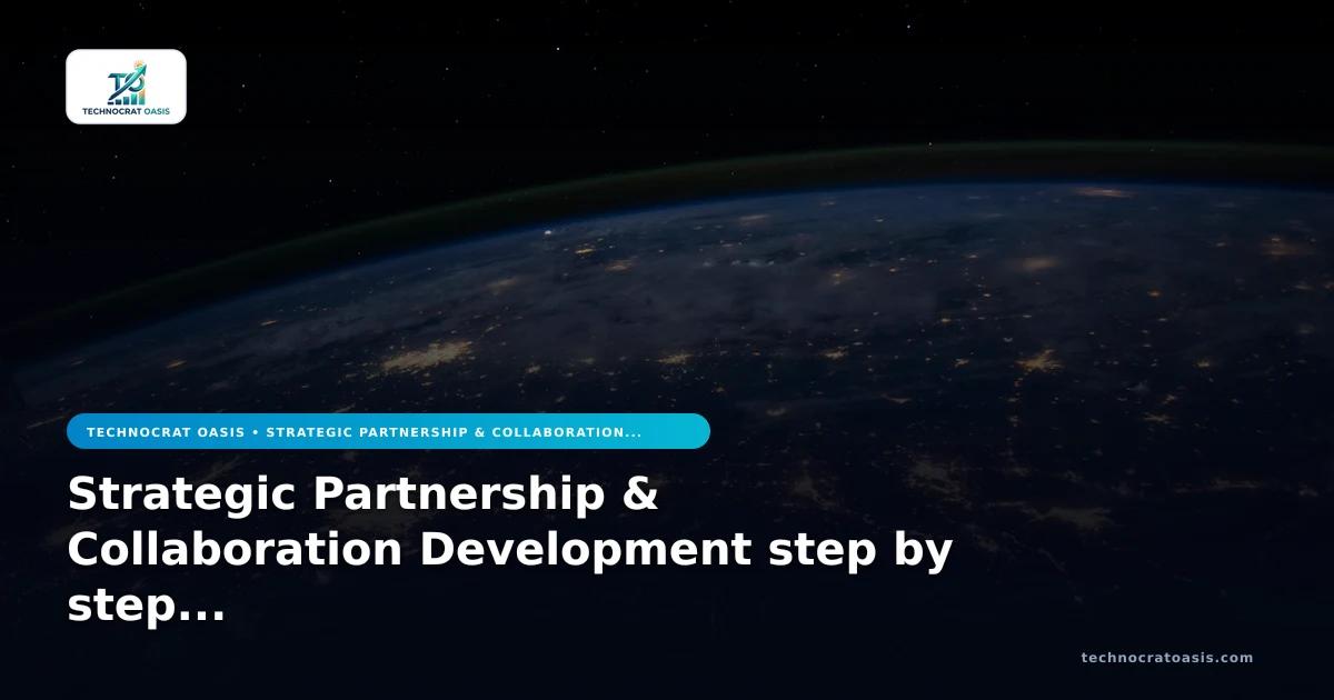 Strategic Partnership & Collaboration Development step by step process 2026