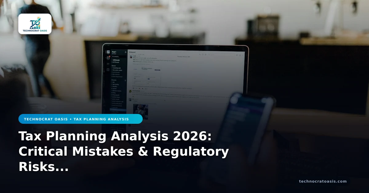 Tax Planning Analysis 2026: Critical Mistakes & Regulatory Risks Uncovered