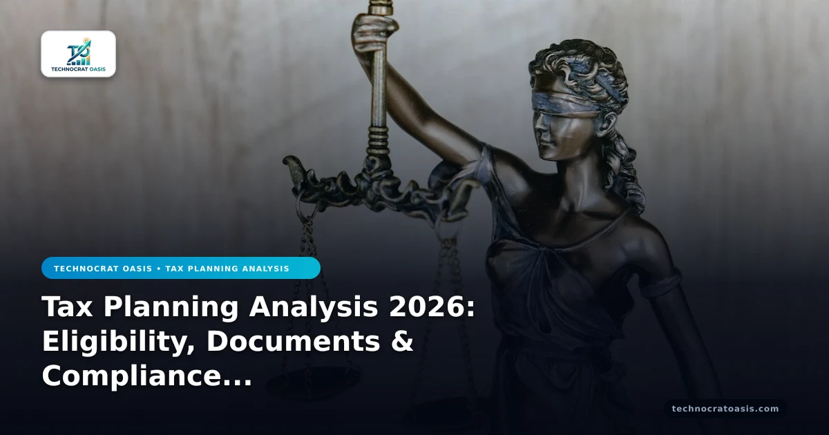 Tax Planning Analysis 2026: Eligibility, Documents & Compliance Mastery