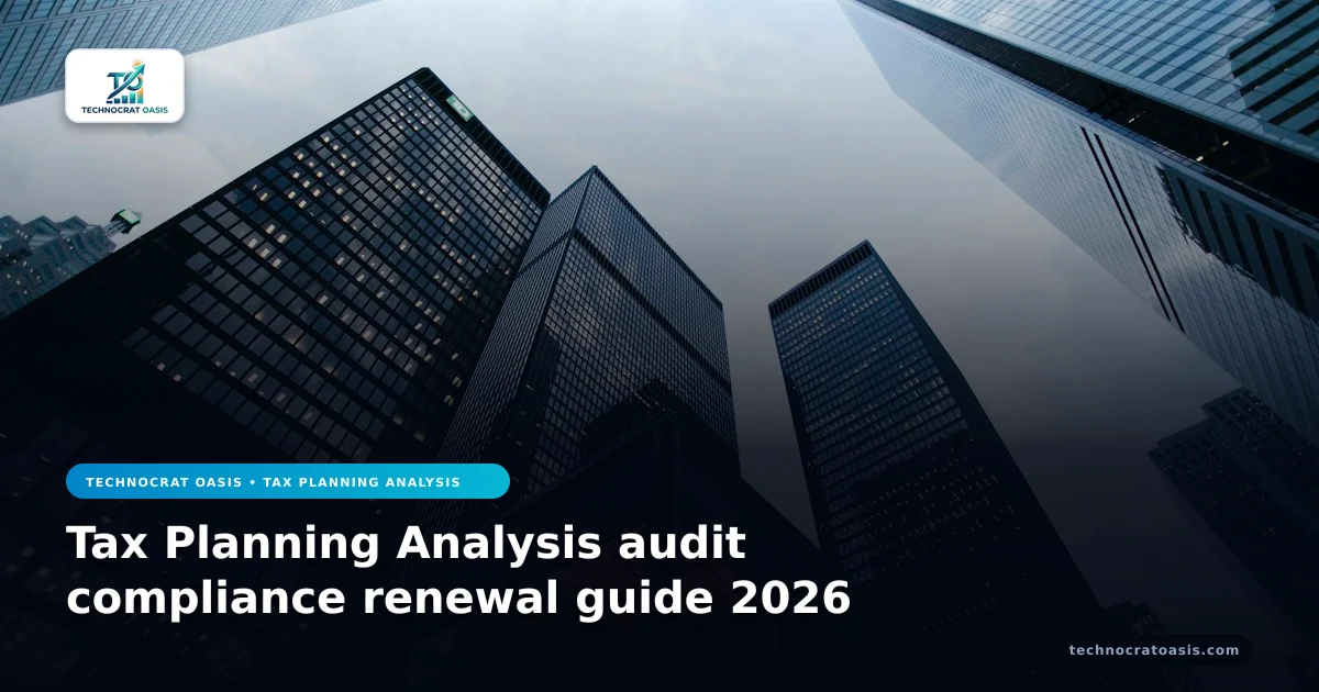 Tax Planning Analysis audit compliance renewal guide 2026