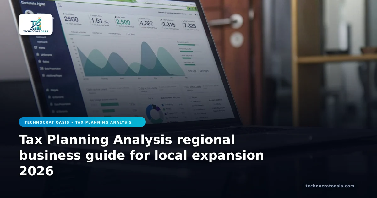 Tax Planning Analysis regional business guide for local expansion 2026