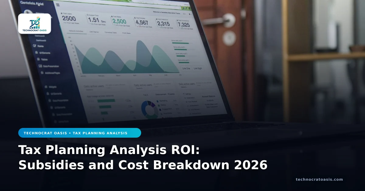 Tax Planning Analysis ROI: Subsidies and Cost Breakdown 2026