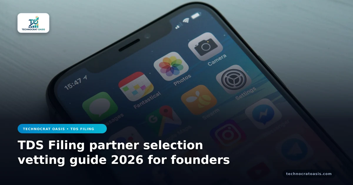 TDS Filing partner selection vetting guide 2026 for founders