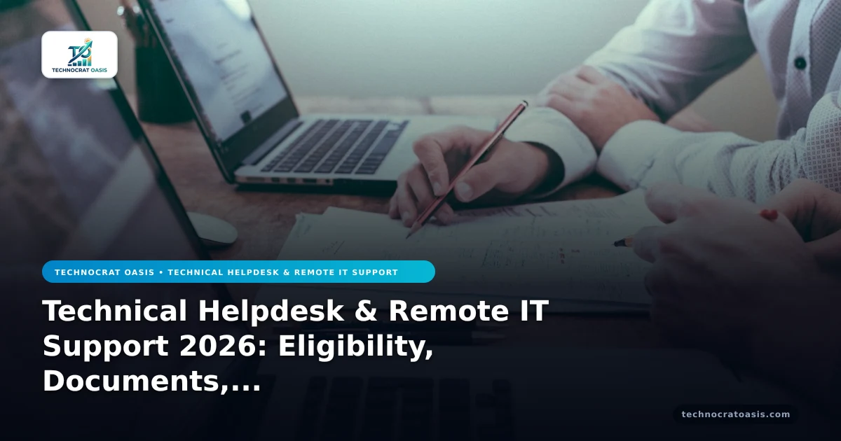Technical Helpdesk & Remote IT Support 2026: Eligibility, Documents, Compliance Mastery