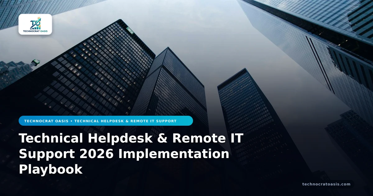 Technical Helpdesk & Remote IT Support 2026 Implementation Playbook