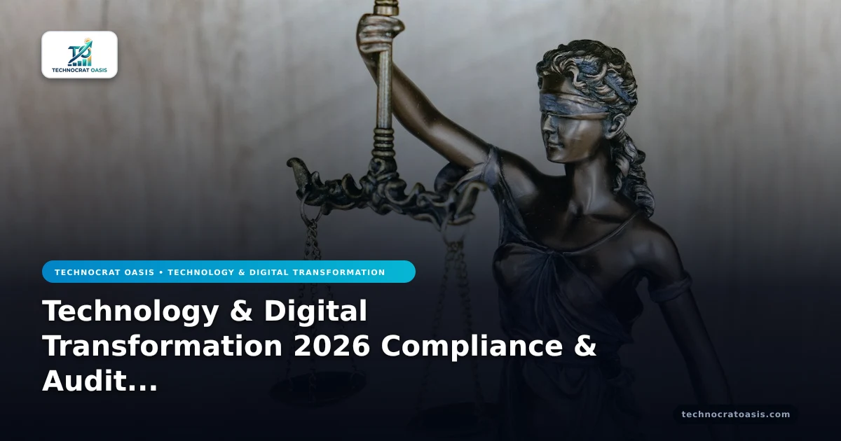 Technology & Digital Transformation 2026 Compliance & Audit Blueprint