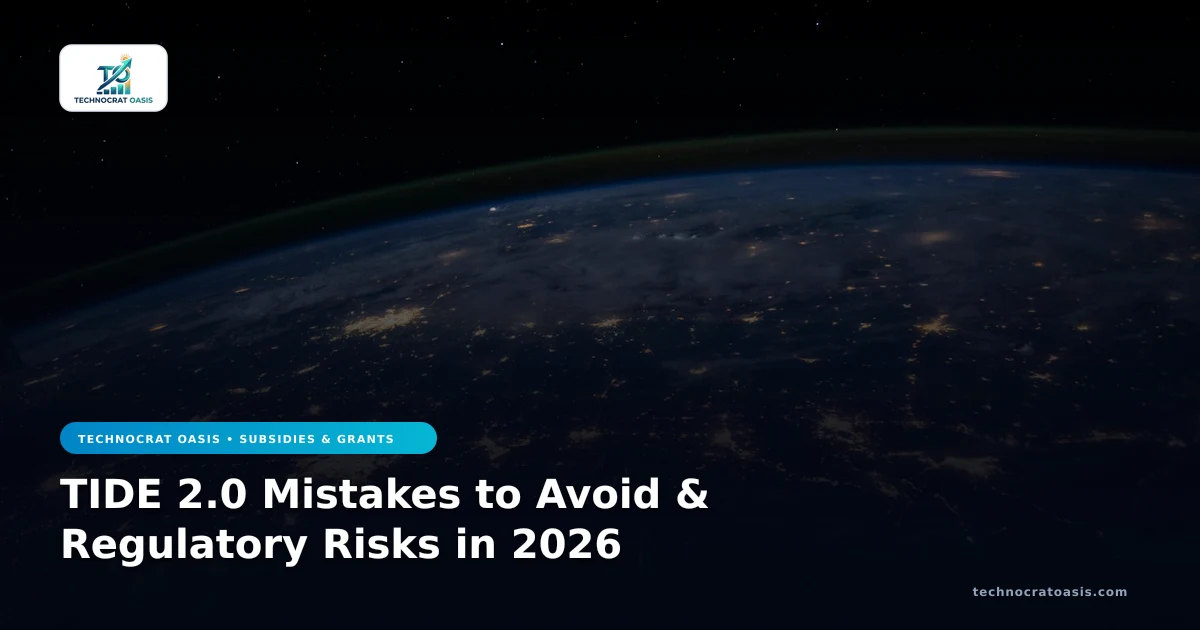 TIDE 2.0 Mistakes to Avoid & Regulatory Risks in 2026
