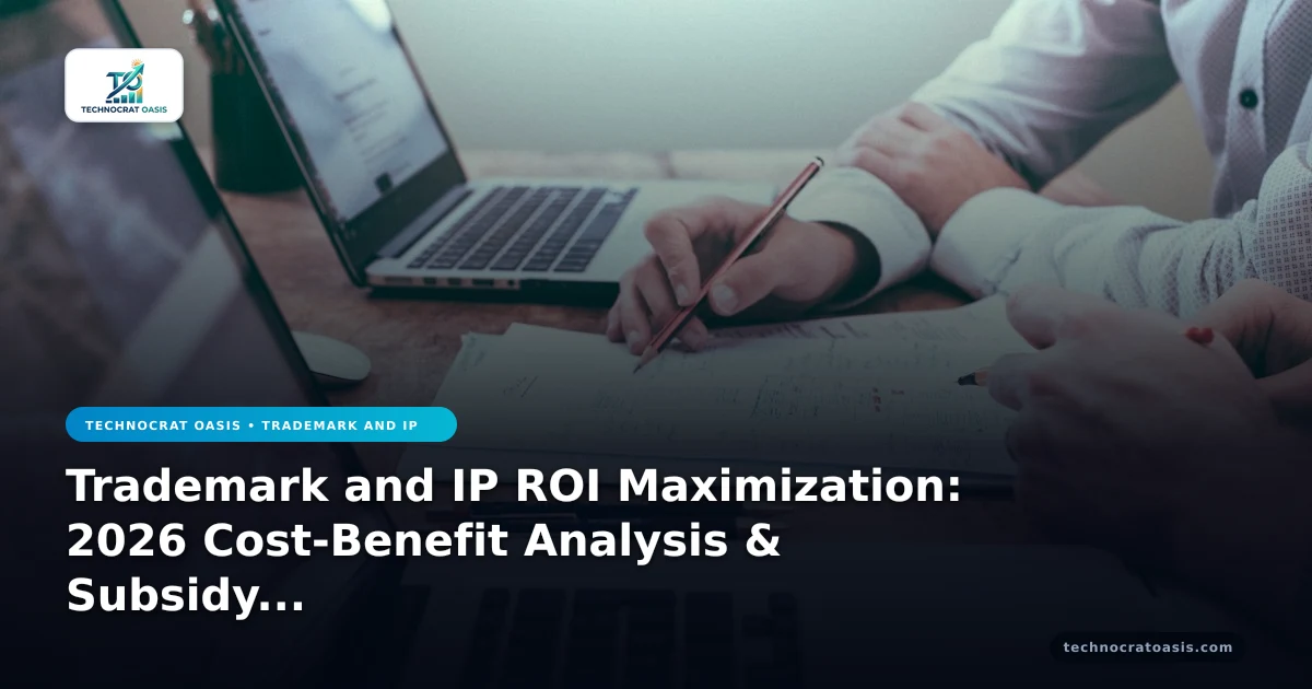 Trademark and IP ROI Maximization: 2026 Cost-Benefit Analysis & Subsidy Strategies
