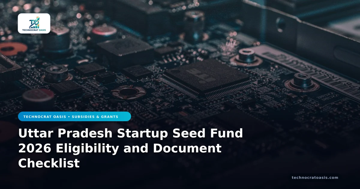 Uttar Pradesh Startup Seed Fund 2026 Eligibility and Document Checklist