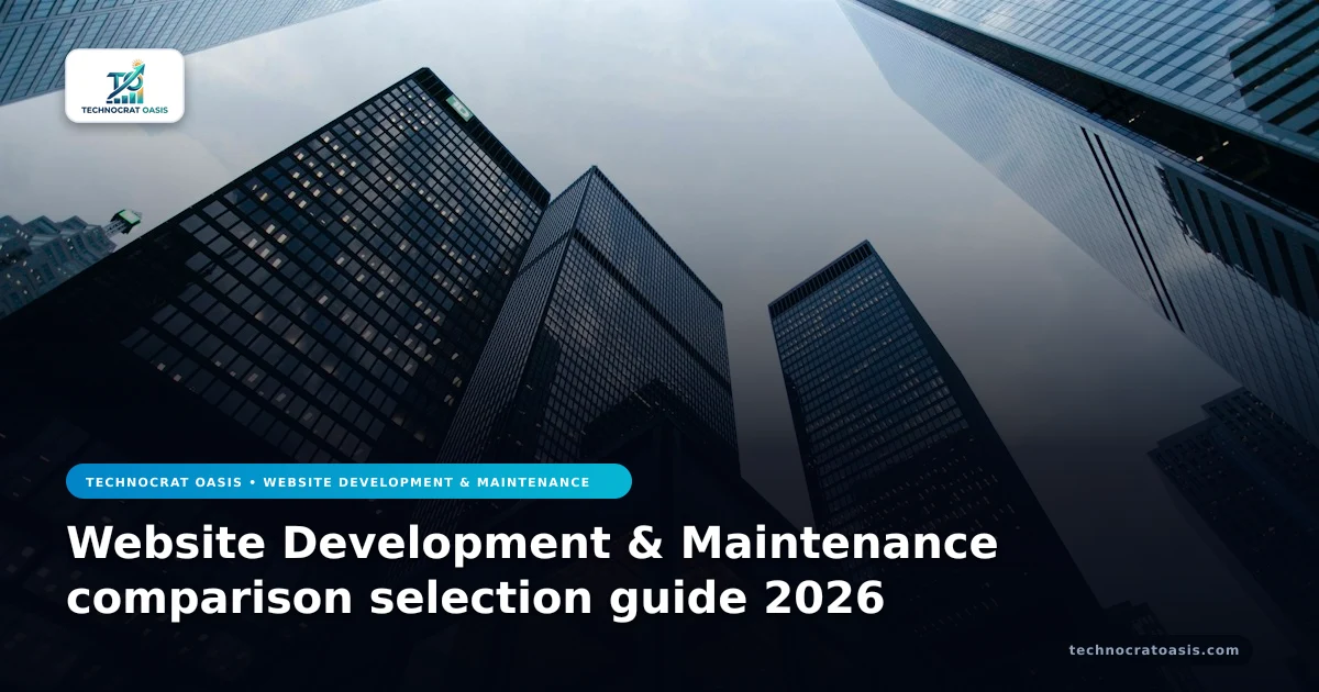 Website Development & Maintenance comparison selection guide 2026