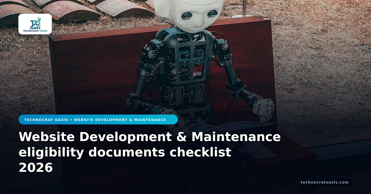 Website Development & Maintenance eligibility documents checklist 2026