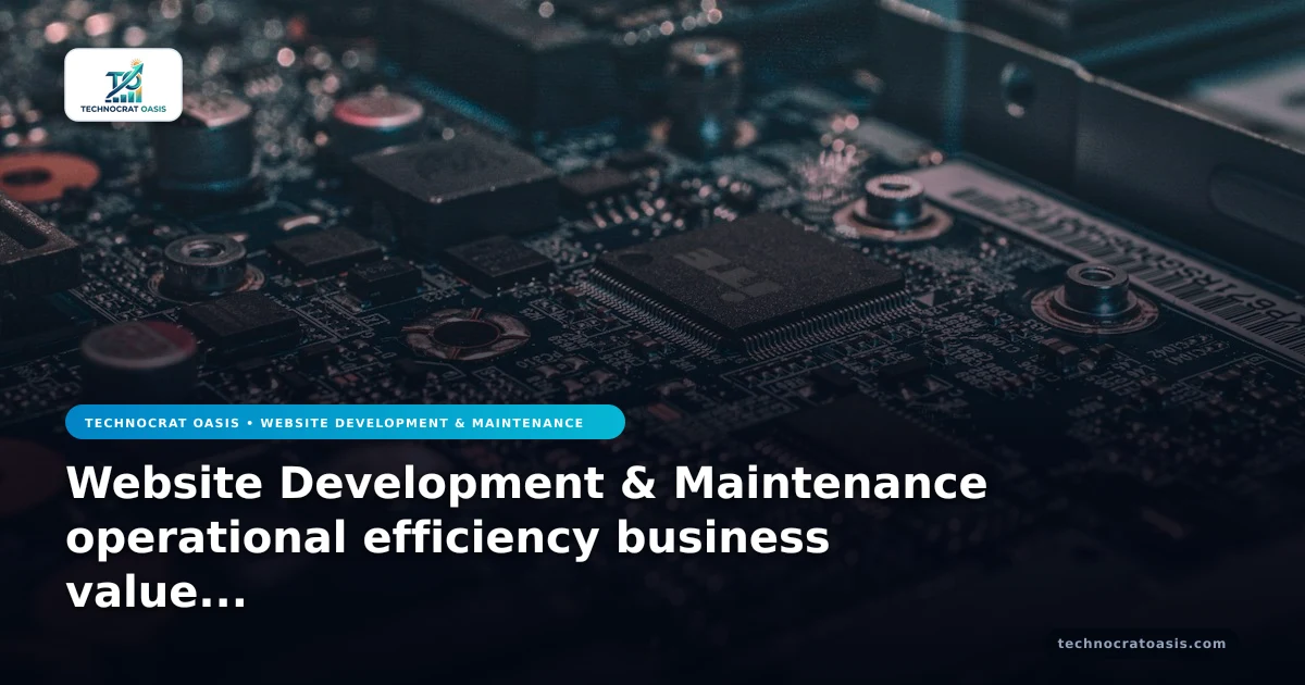 Website Development & Maintenance operational efficiency business value 2026