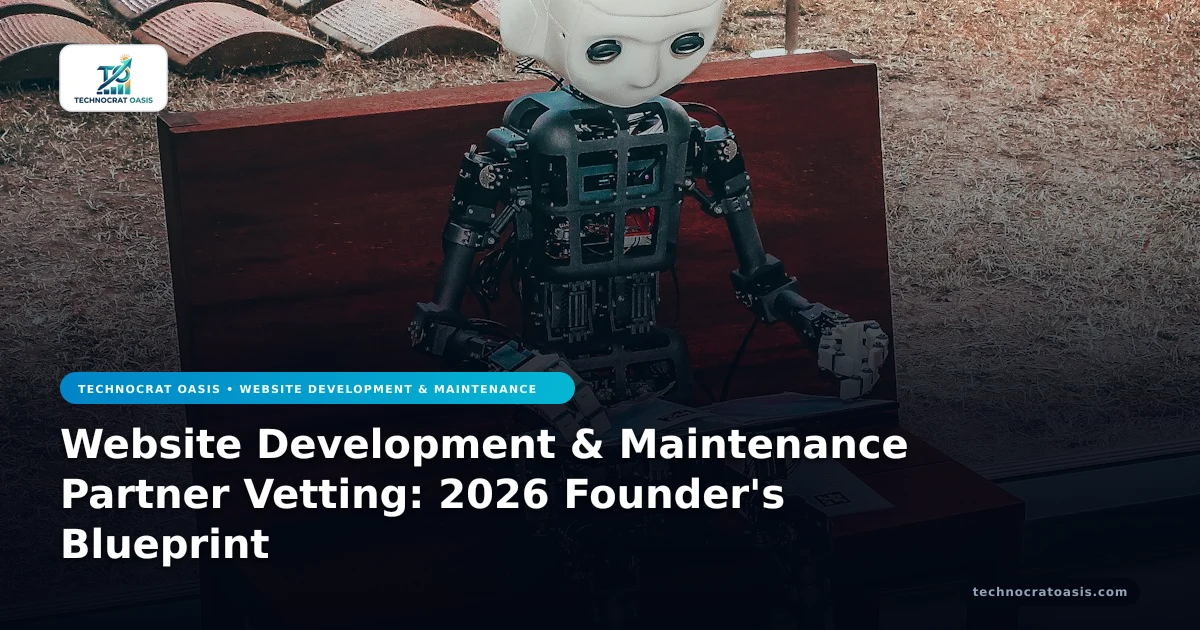 Website Development & Maintenance Partner Vetting: 2026 Founder's Blueprint