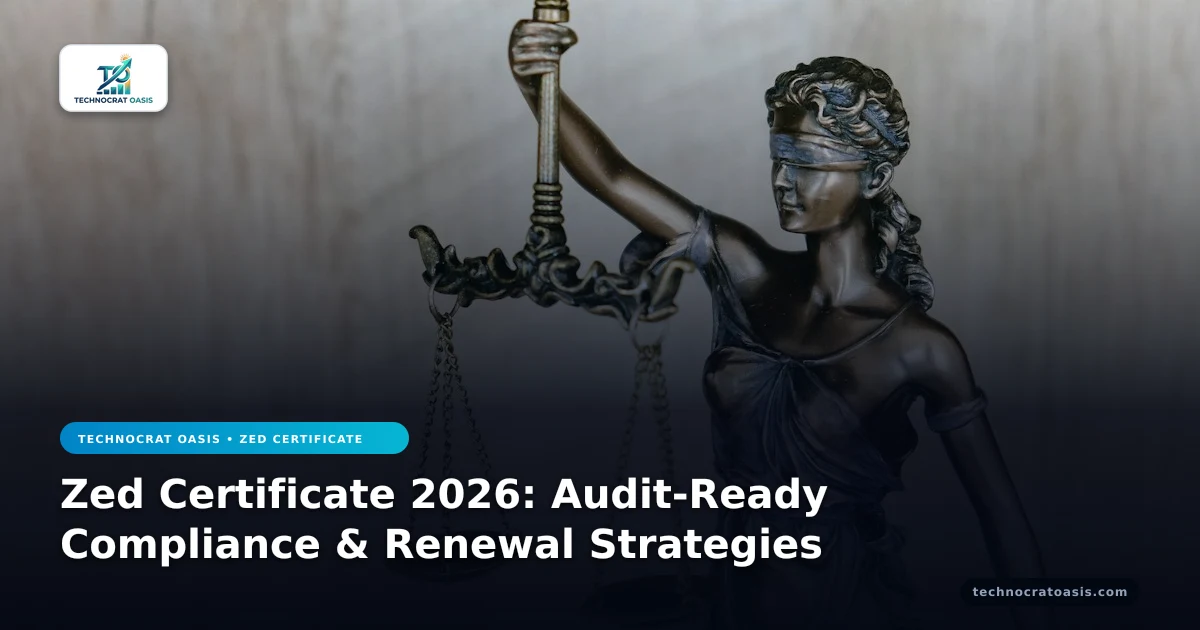 Zed Certificate 2026: Audit-Ready Compliance & Renewal Strategies