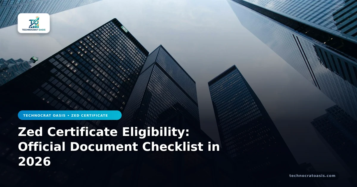 Zed Certificate Eligibility: Official Document Checklist in 2026