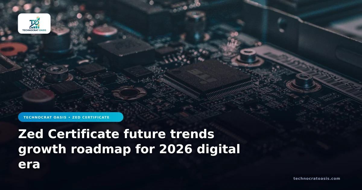 Zed Certificate future trends growth roadmap for 2026 digital era